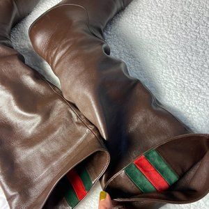 Tall Brown Gucci Boots
